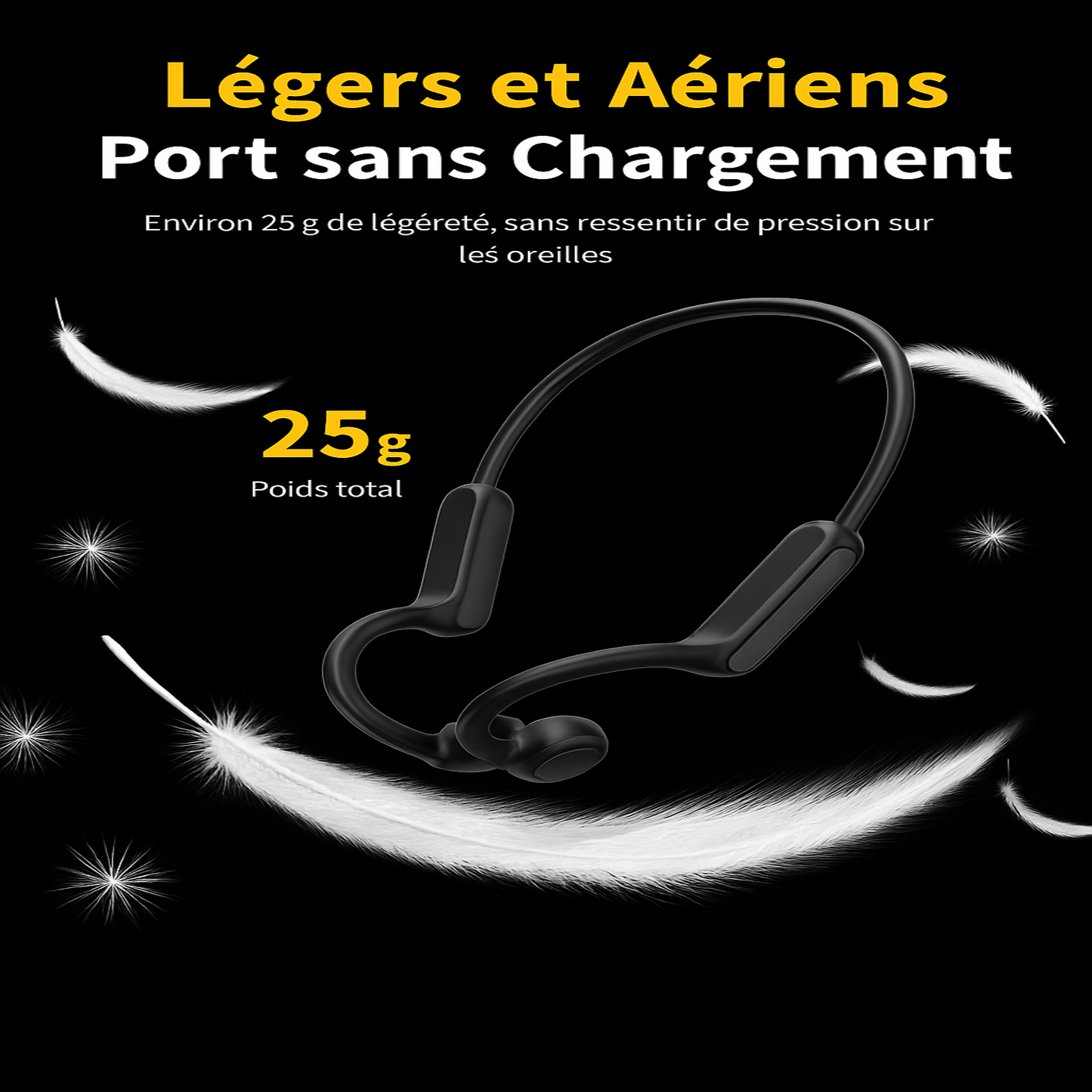 Casque à Conduction Osseuse pour Sportifs