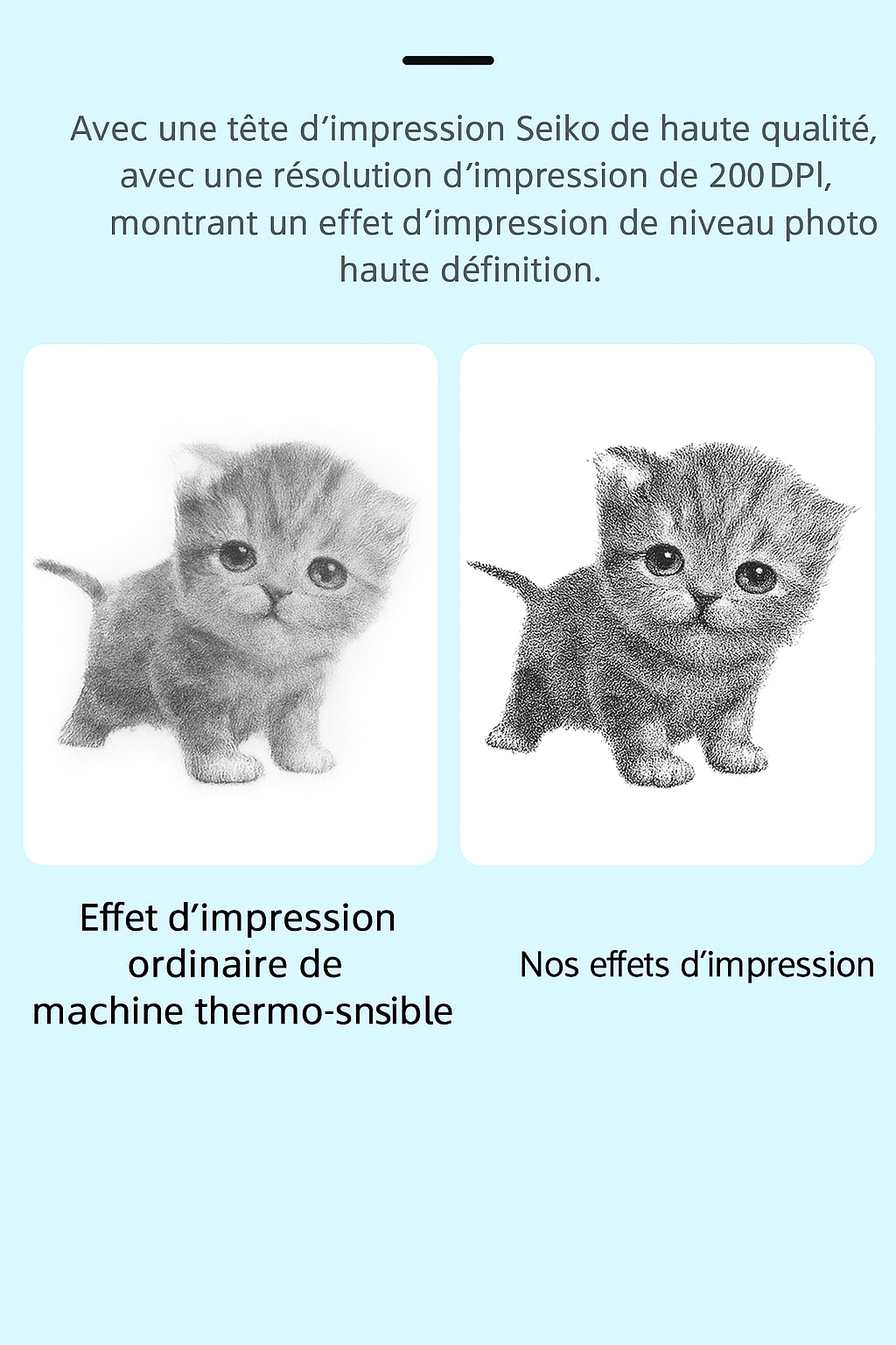 Mini Imprimante Thermique Bluetooth CAT