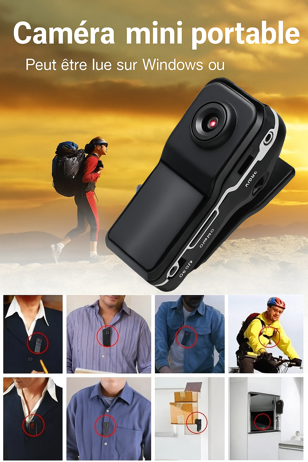 Mini DV Cam : Gadget de Sécurité Portable