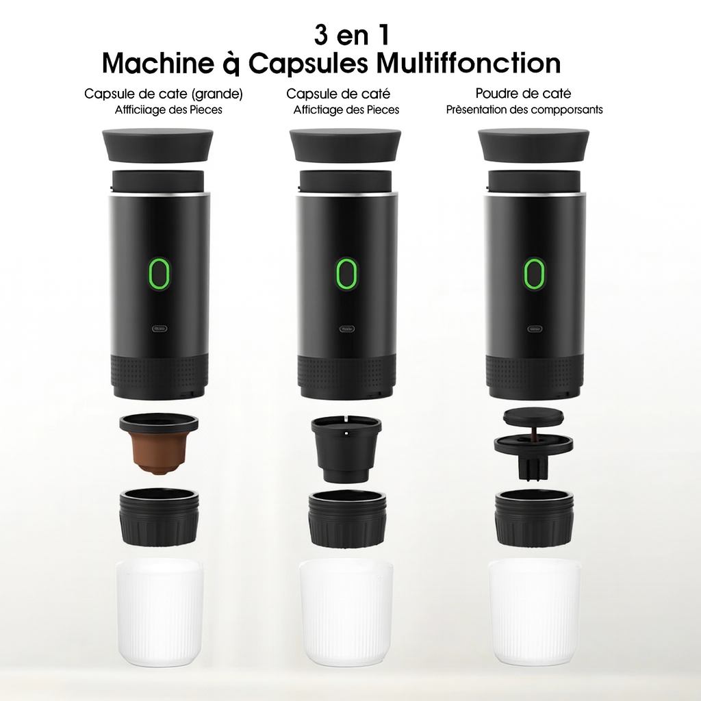 Portable Espresso Master - Machine à Café 3-en-1