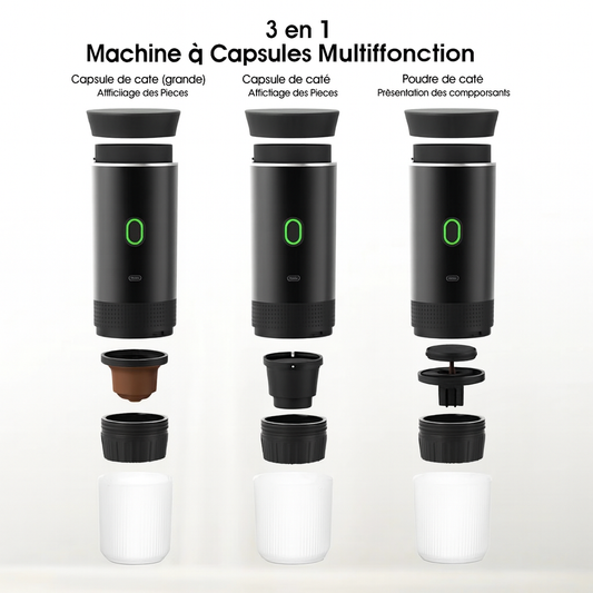 Portable Espresso Master - Machine à Café 3-en-1