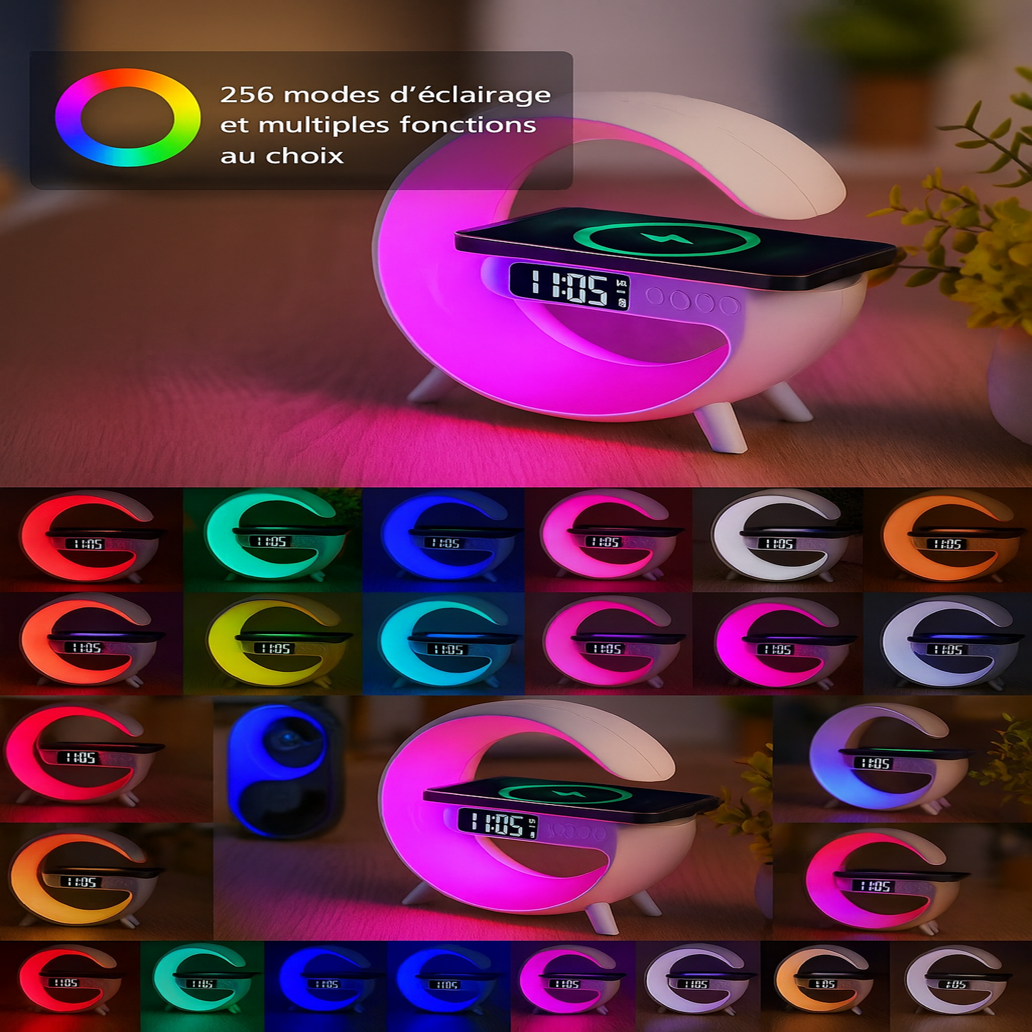 Lampe de Chargement Sans Fil Multifonctionnelle
