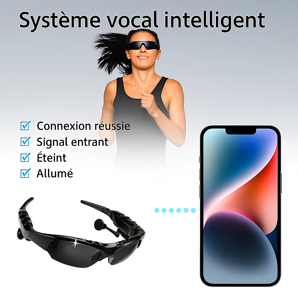 Lunettes Bluetooth avec Son Surround